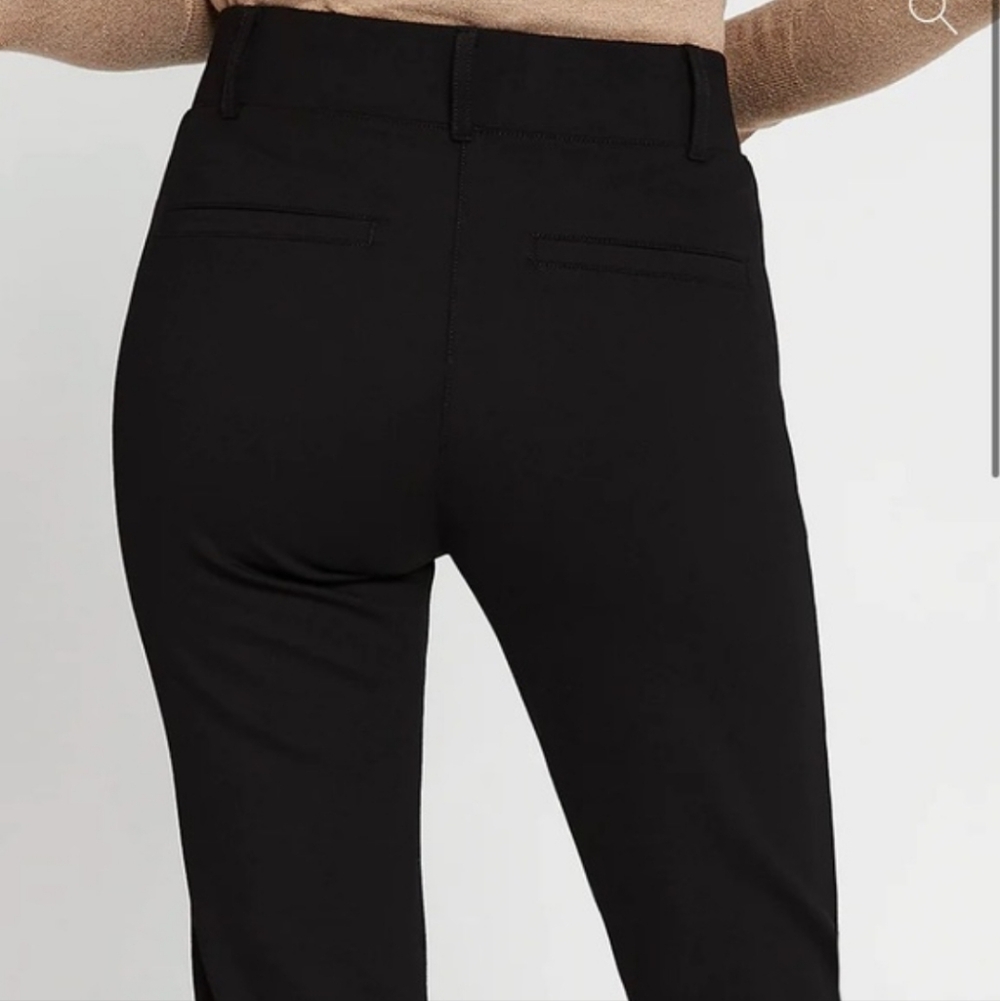 Betabrand Classic Black Dress Straight Leg Yoga Business Casual Pant Size L - Picture 3 of 14